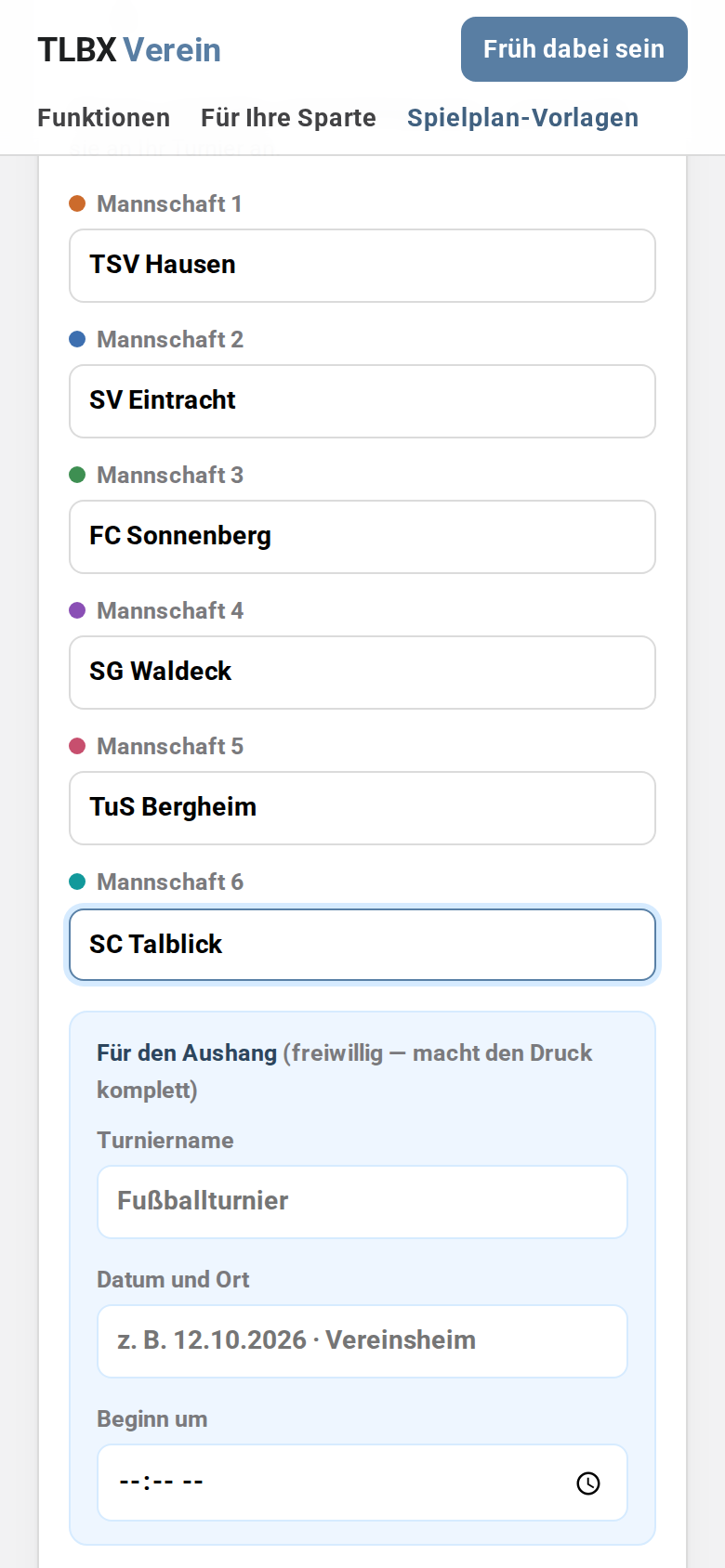Schritt 4: Namen eintragen