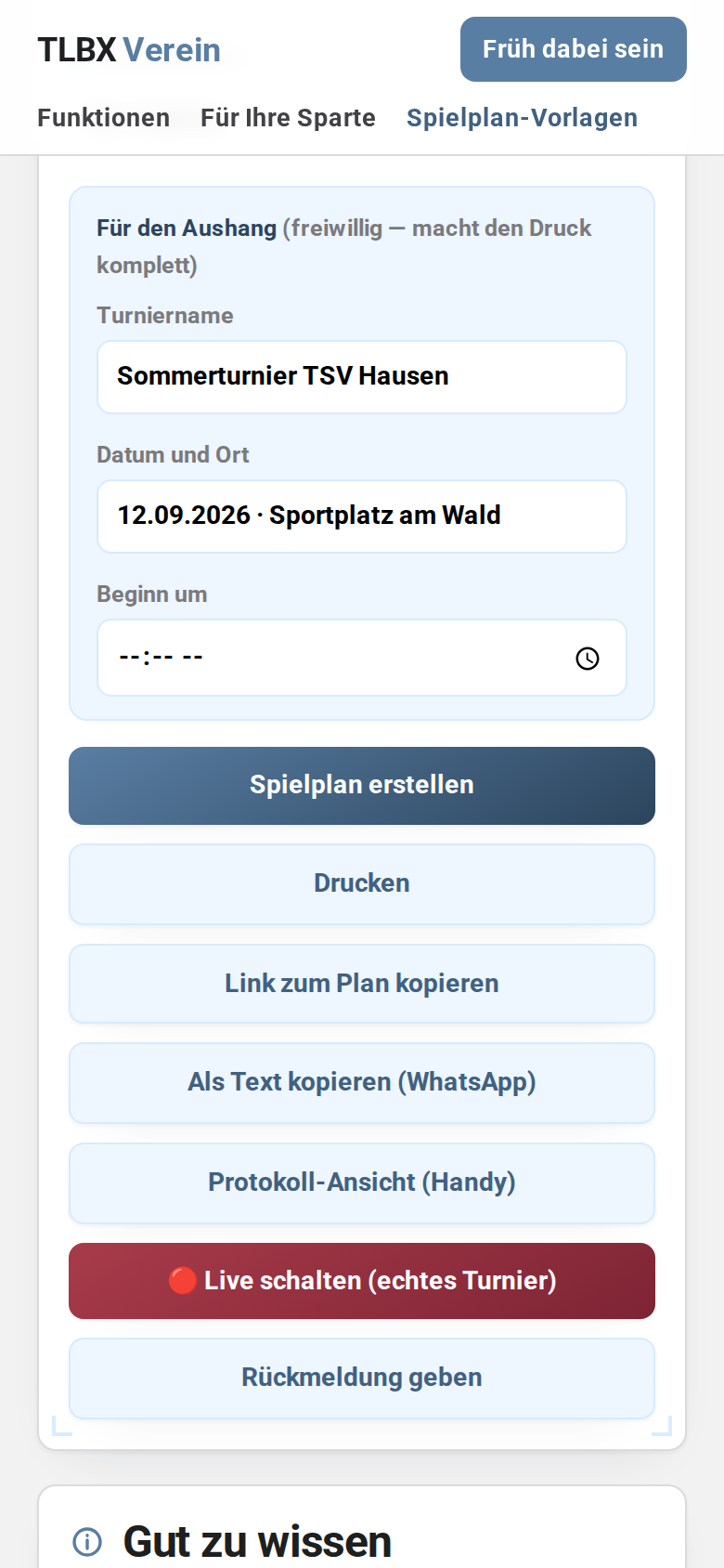 Schritt 5: Für den Aushang (freiwillig)