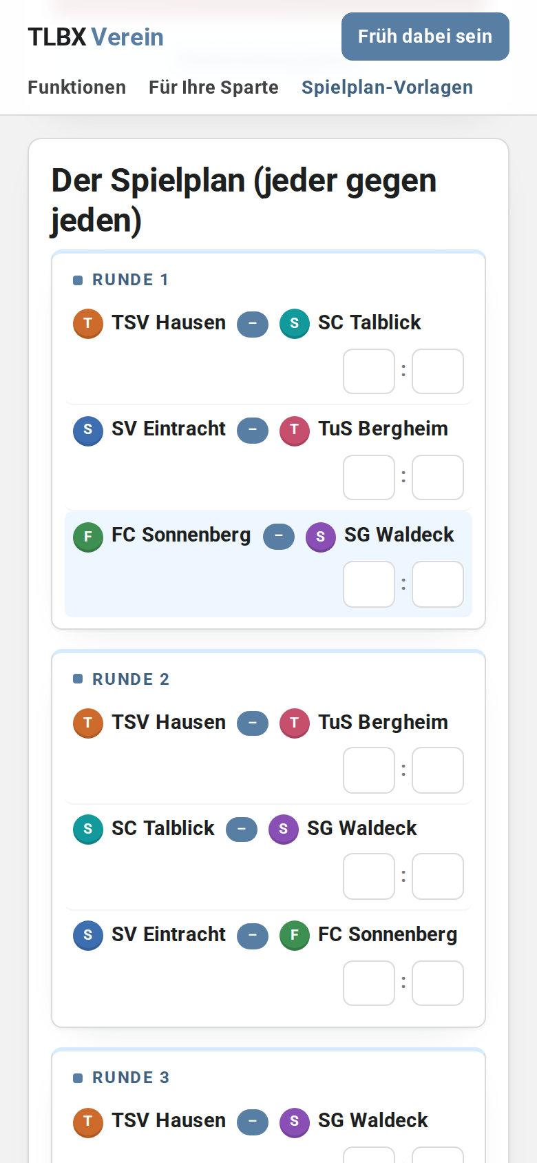 Schritt 6: Spielplan erstellen